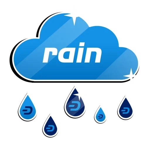 le mot pluie, gouttes de pluie, prix de la pluie, pictogramme, précipitation de l'icône