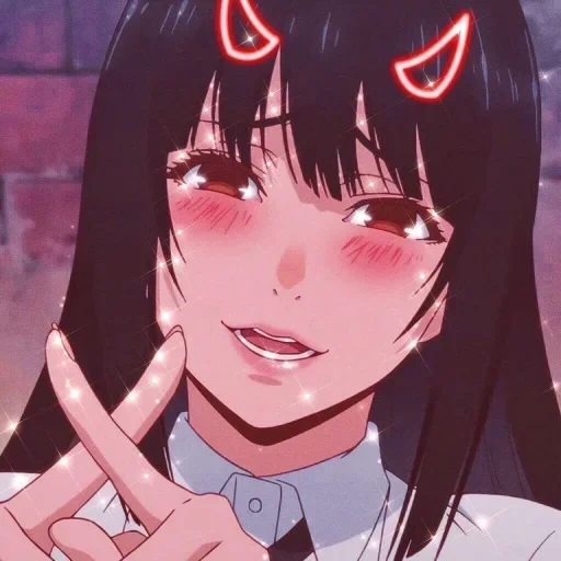 kakegurui, anime kakeguru, yumeko kakeguru, eccitazione pazza anime, eccitazione folle kakegurui