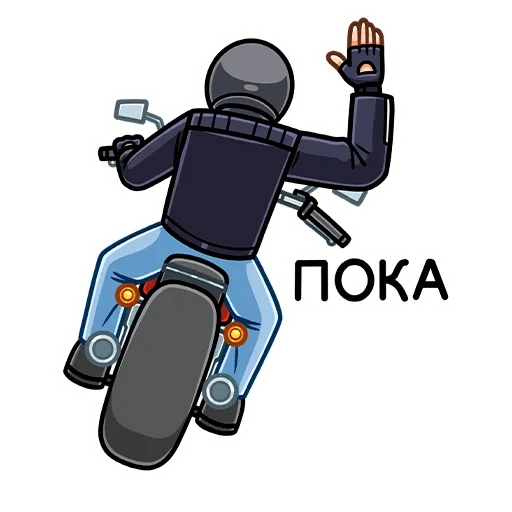 taka, la polizia, cartoon della moto