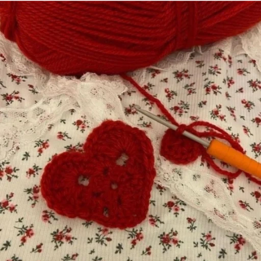 coração de malha, corações de malha de crochê, coração de crochê, coração de crochê, coração duro