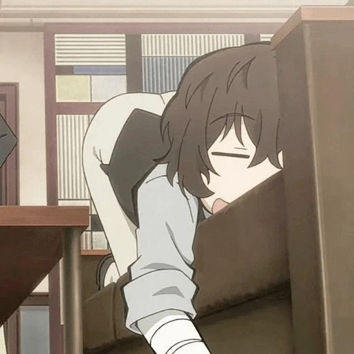 dazai, osamu dadzai, sleepy dadzai osamu, profilo anime di osamu dadzai, grandi cani randagi dazai