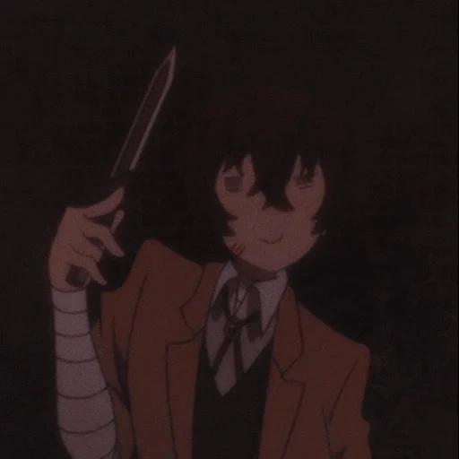 dazai, dadzai, osamu dadzai, arte de dadzai osamu, anime dazai osamu