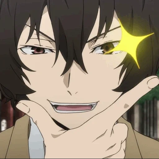 anime dazai, osamu dadzai, dazai il re, dazai grin, grandi cani randagi dazai