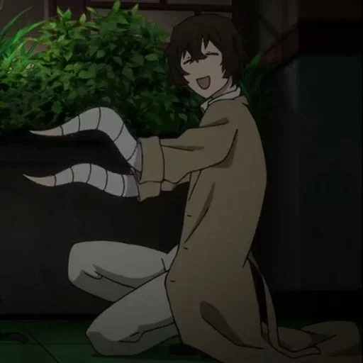 o-daiji, anime, ozaiji, chiens errants, bois de dazai osa sous les champignons