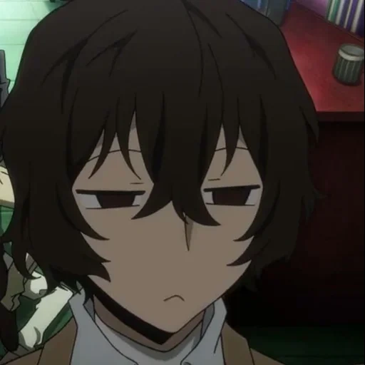 dazai, osamu dadzai, dadzai osamu è arrabbiato, emozioni di dadzai osamu, grandi cani randagi dazai