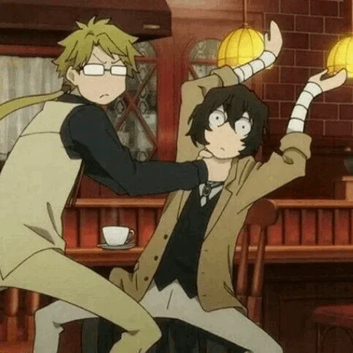 anime kunikida, dazai kunikida, de cães vadios, ótimos cães vadios, anime great stray dogs