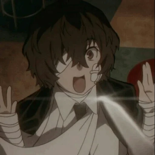 osamu dazai, ozaiji, osazai osamu animation, dazai osamu cadre, big stray dog osamu