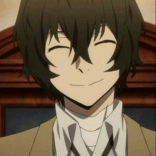 tai zai zhi, grande massacro, faccia di dazai osamu, osamu dazai scrini, ozai osamu anime momento