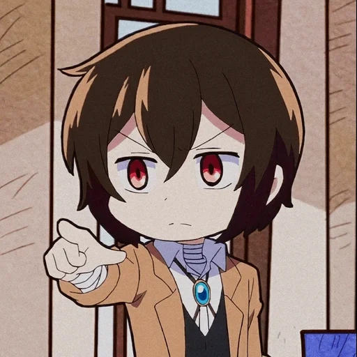 dazai, anime, chibi dazai, osamu dadzai, anime characters