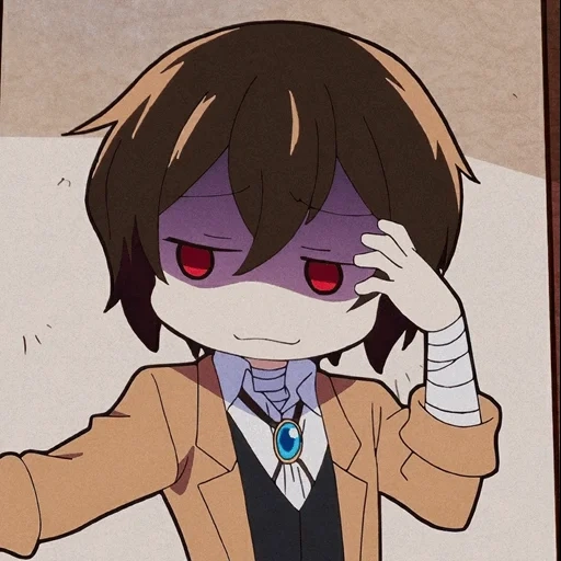 dazai, anime, chibi dazai, anime carino, personaggi anime