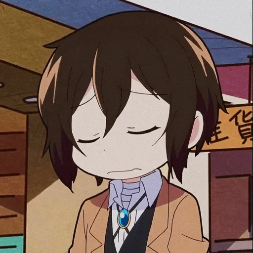 dazai, chibi dazai, great stray, from stray dogs, great stray dogs