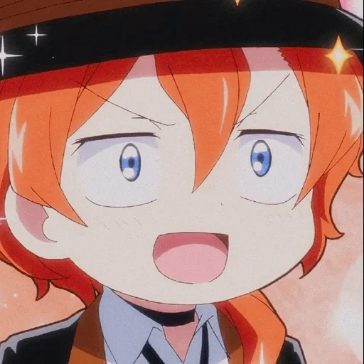 anime, chuuya, seperti anak anjing, karakter anime, chuuya nakahara