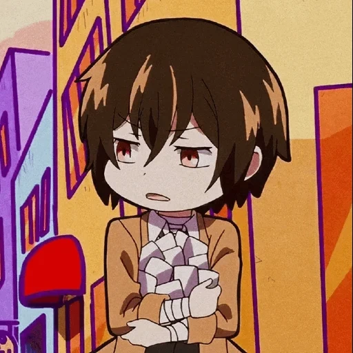 dazai, picture, chibi dazai, anime cute, osamu dadzai