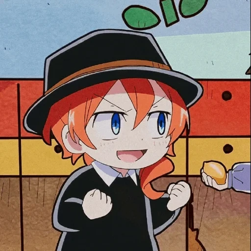 chuuya, чиби чуя, милые аниме, аниме мальчики, персонажи аниме