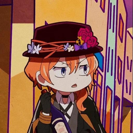 chuuya, чуя чиби, тюя накахара, чуя накахара, chuuya nakahara