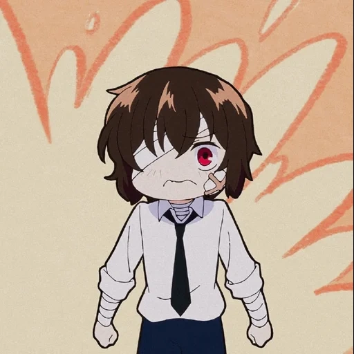 chibi, dazai, chibi dazai, osamu dadzai, dai cani randagi