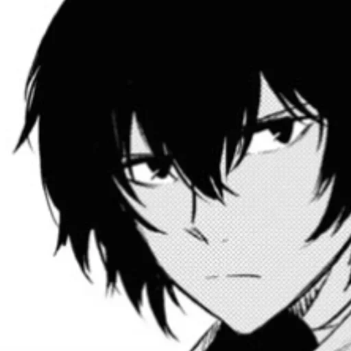 dazai, manga, bild, osamu dadzai, anime charaktere