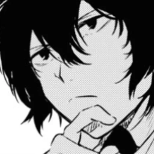 dazai, manga, dadzai, bild, manga prosa von streunenden hunden