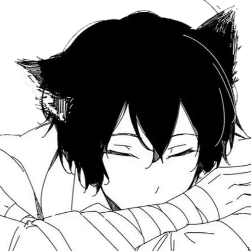 ragazzi anime, personaggi anime, manga rin okumura, anime bianco nero, manga di dadzai osamu