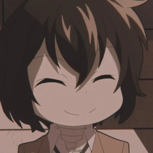 osamu dazai, animation creativity, cartoon cute, ozaiji, cartoon characters