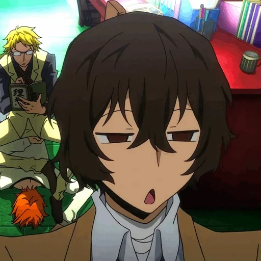 osamu dazai, ozaiji, dazai osamu's emotion, osamu dazai big stray dog, anime big stray dog big boy