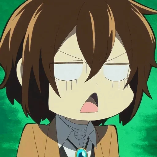 dazai, chibi dazai, bsd dazai chibi, personagens de anime, chibi chibi lime