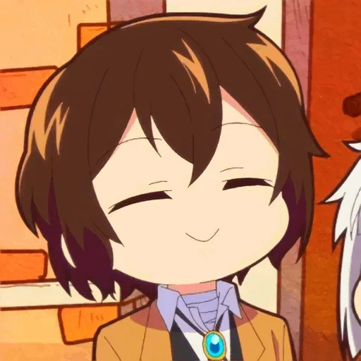 dazai, chibi dazai, osamu dadzai, personajes de anime, perros callejeros de bungou