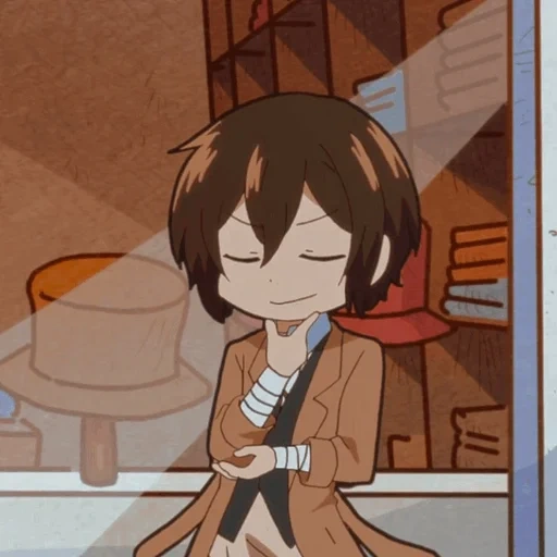 dazaï, anime, chibi dazai, anime mignon, osamu dadzai