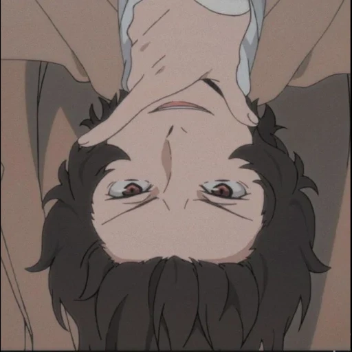 anime, osamu dadzai, dazai osamu anime, great stray dogs, dadzai osamu upside down