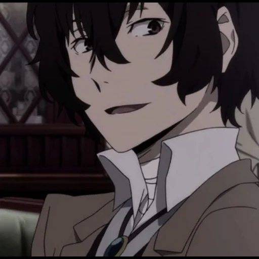 dazai, osamu dadzai, fedor dazai sono sposati, screenshot di dadzai osama, dadzai osamu anime smile