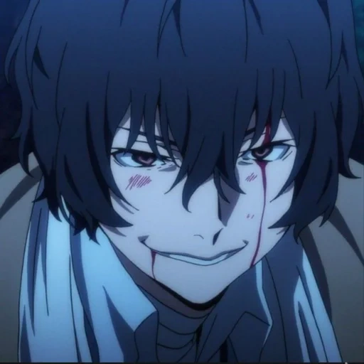 dazai, osamu dadzai, personaggi anime, dai cani randagi, grandi cani randagi