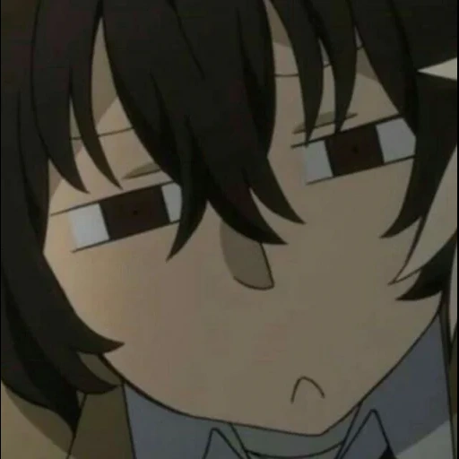 dazai, anime memes, osamu dadzai, dadzai osamu is angry, dadzai osamu stubborn