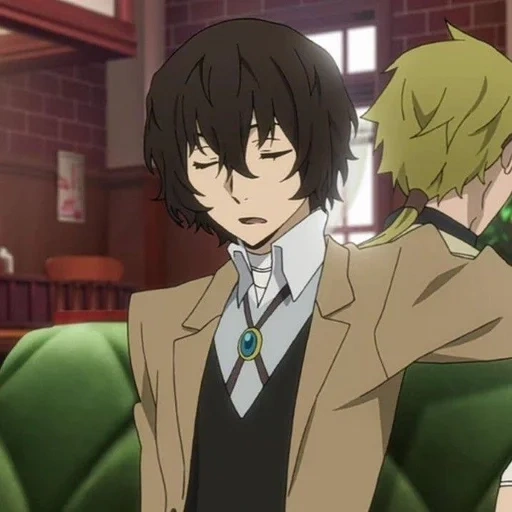 dazai, dazai bsd, osamu dadzai, anime ótimos cães vadios dadzai, ótimos cães vadios dazai kunikid