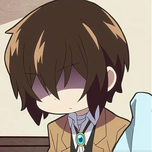 dazai, chibi dazai, osamu dadzai, universidade é um novo dormitório, anime dadzai osamu engraçado