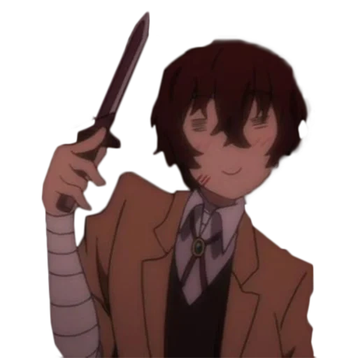 dazai, papà, osamu dadzai, dadzai osamu art, dadzai osamu dedenside