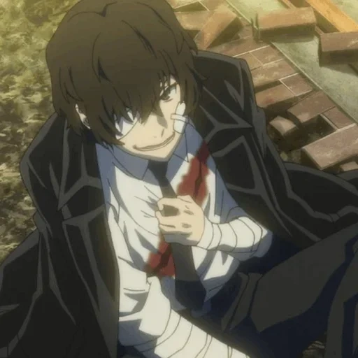 dazai, dazai anime, osamu dadzai, great stray dogs dazai, great stray dogs dazai ability