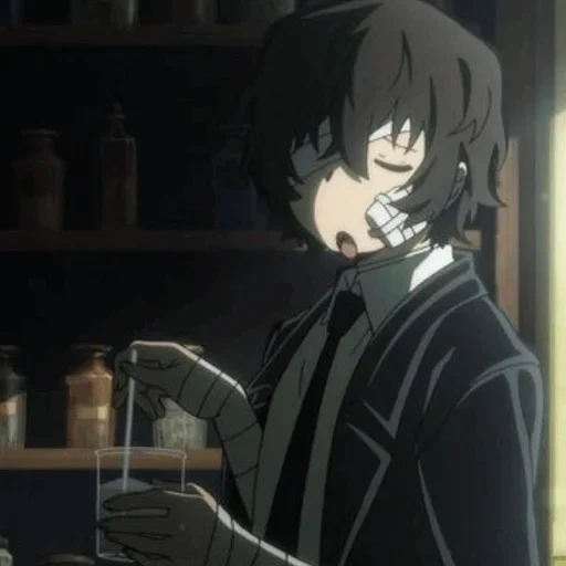 dazai, osamu dadzai, pessoal dadzai osama, cães errantes dadzai, dadzai osamu frame fofo