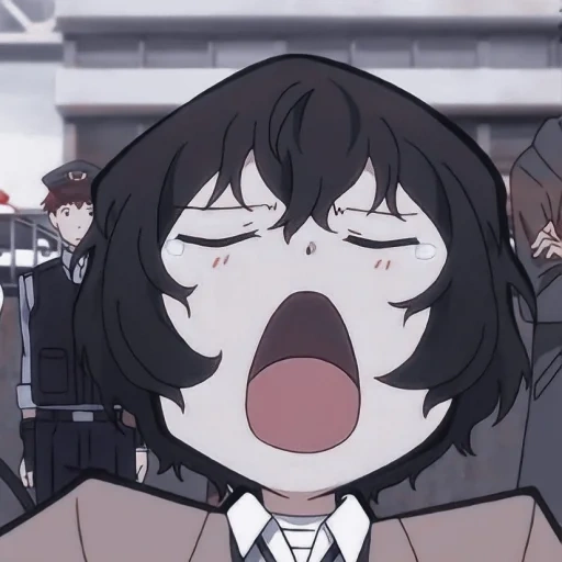 dazai, osamu dadzai, von streunenden hunden, dadzai osamu lustige momente, dadzai osamu das große wanderhunde meme