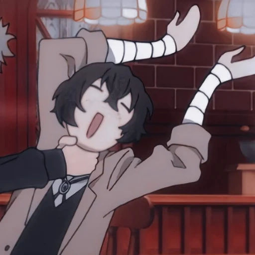 dazai, bild, dazai memes, anime memes, osamu dadzai