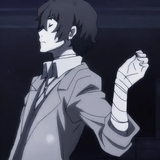 dazai, osamu dadzai, from stray dogs, the anime is the great stray, dadzai osamu the great wandering dogs meme