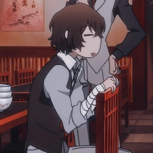 chuya dazai, anime dazai, osamu dadzai, dai cani randagi, dazai great growering dogs