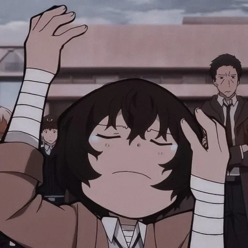 tai zhizhi, animação de taizhizhi, dazizhi, o vagabundo é muito abatido, o momento engraçado de dazai osamu