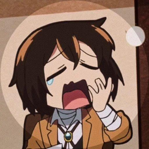 image, dazai 18, chibi dazai, anime mignon, osamu dadzai