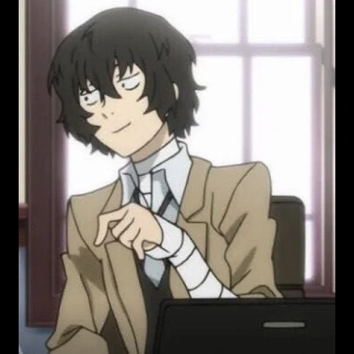 taizhaizhi, dazai, da zai ji, meme anime dazai osamu, anjing liar besar tai zhaizhi