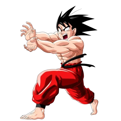 goku, son goku, goku kim tong, sfere del drago, goku saiyan saga