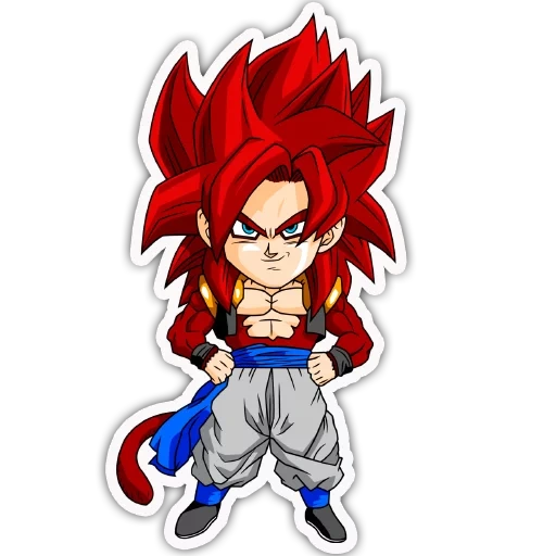 gogeta ssj4, dragon ball, gogeta ssj4 chibi, dragon ball bp, super saiyan widget 3