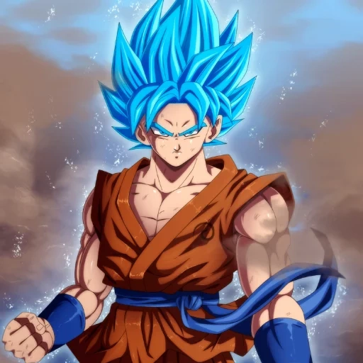 goku, драконий жемчуг, goku ssj god blue, супер саян голубой 2, драконий жемчуг супер