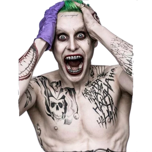 joker jared leto, tatuaggi di joker jared leta, suicide suicide joker, suzer joker suicida suicida, jocher jared leto art art art