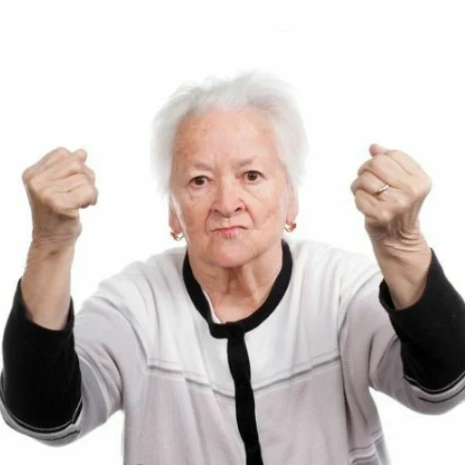 izin, wanita tua, wanita yang lebih tua, wawancara pembenci orang, seorang wanita tua yang marah