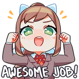 Doki Doki Literature Club Stickers by Team Salvato